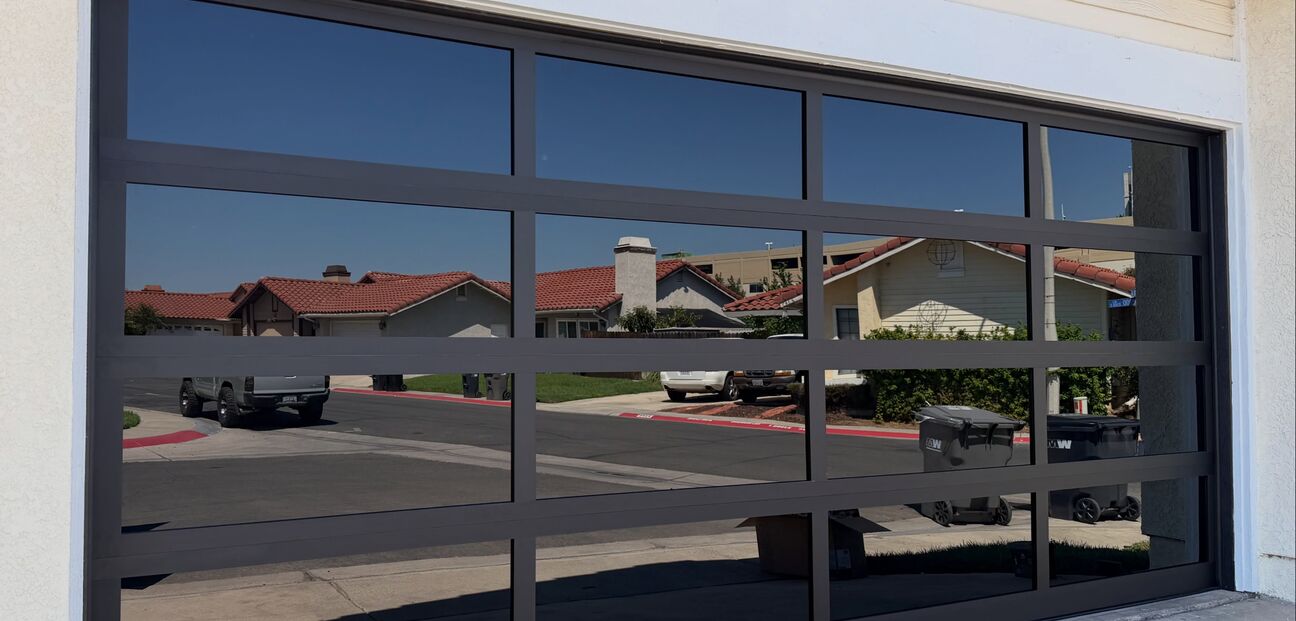 Full-View Glass Garage Door in Denver